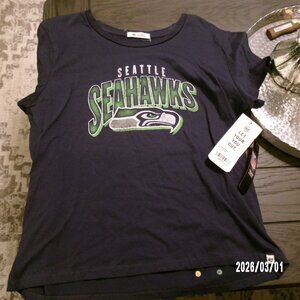 NEW RET. $35 Seattle Seahawks Women's NFL '47 Brand Shirt XL ATLAS BLUE